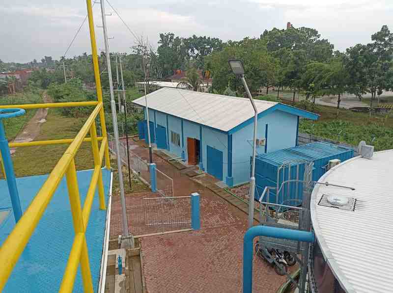 Intake aie bersih Perumda Tirta Musi Palembang. Foto: Dok Sumselheadline.