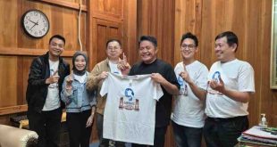 Anggota Gibran Center yang bersilaturrahim ke Cagub Herman Deru. Foto: Tim HD