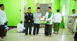 Pj Bupati Muba, Sandi Fahlepi saat Safari Jumat di Masjid di Lalan, Jumat (15/11/2024). Foto: Kominfo Muba.