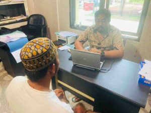 RM, nakhoda speedboat, yang diperiksa penyidik atas tabrakan di Banyuasin. Foto: Dok Polisi.