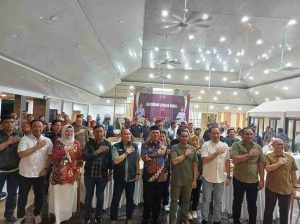 Kapolda Sumsel Irjen Pol Andi Rian R Djajadi SIK silaturahmi bersama insan pers di Royal PGC Golf Lounge, Senin (25/11/2024) malam. Foto: Sumselheadline/Ela.