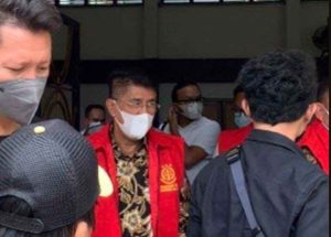 Eddy Hermanto, saat menjalni sidang kasus korupsi pembangunan Masjd Raya Sriwijaya. Kini dia diperiksa sebagai saksi dalam kasus dugaan korupsi pembangunan LRT. Foto: Dok Kejaksaan Tinggi.