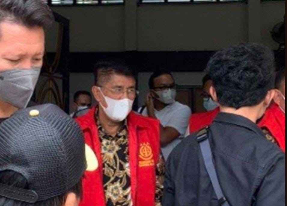Eddy Hermanto, saat menjalni sidang kasus korupsi pembangunan Masjd Raya Sriwijaya. Kini dia diperiksa sebagai saksi dalam kasus dugaan korupsi pembangunan LRT. Foto: Dok Kejaksaan Tinggi.