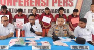 Polisi rilis para tersangka kasus pengedar dan pengguna narkoba di Palembang, Rabu (13/11/2024). Foto: Sumselheadline/Ela.