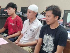 Para tersangka pembunuhan pegawai koperasi di Maskarebet Palembang. Foto: Dok SUmselheadline.