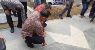 Mendagri, Tito Karnavian saat meninjau sarana joking di Kambang Iwak Palembang, Jumat (1/11/2024). Foto: Sumselheadline/Pitria.