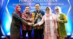 Pemerintah Kota Palembang meraih penghargaan Innovative Government Award (IGA) Tahun 2024, kategori Kota Terinovatif se Indonesia, yang digelar Kementerian Dalam Negeri, Kamis (5/12/2024). Foto: Kominfo Palembang.