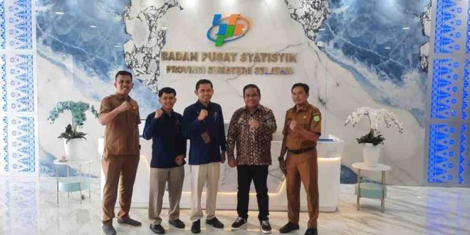 Moh Wahyu Yulianto, Kepala BPS Provinsi Sumatera Selatan menjadikan Muba sebagai percontohan satu data desa. Foto: Kominfo Muba.