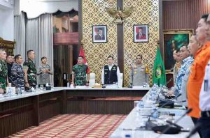 Pj Gubernur Sumsel, Elen Setiadi memimpin Rakor pengamanan Nataru di Sumsel, Jumat (20/12/2024). Foto: Humas Pemprov Sumsel.