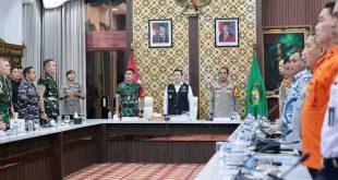 Pj Gubernur Sumsel, Elen Setiadi memimpin Rakor pengamanan Nataru di Sumsel, Jumat (20/12/2024). Foto: Humas Pemprov Sumsel.