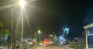 Ilustrasi lampu jalan di Muba. Foto: Kominfo Muba.