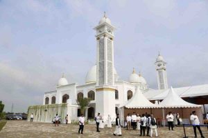 Masjid Al-Abduh yang didirikan oleh Kapolda Riau Irjen. Pol. Mohammad Iqbal, S.I.K., MH yang berlokasi di Jl. Sunama No 01, RT 16, Kelurahan Sukamulya, Kecamatan Sematang Borang Palembang, Sabtu (21/12/2024). Foto: Humas Pem,prov Sumsel.