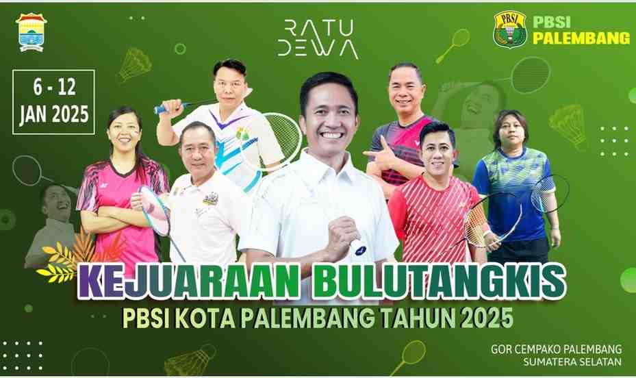 Ilustrasi kejuaraan PBSI KOta Palembang. Foto: PBSI Palembang.