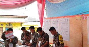 Suasana penghitungan suara hasil Pilkada di Palembang pada 27 November 2024 lalu. Foto: Dok Sumselheadline.