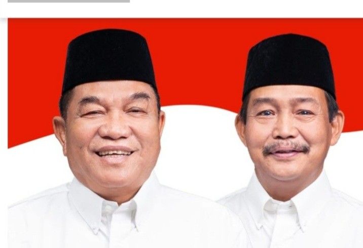 Pasangan Cabup-Cawabup Muba peraih suara terbanyak, Toha-Rohman. Foto: Dok KPU Muba.