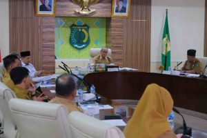 Suasana rapat persiapan STQH dan Israk Mikraj di Pemkab Muba, Senin (20/1/2025). Foto: Kominfo Muba.