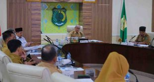 Suasana rapat persiapan STQH dan Israk Mikraj di Pemkab Muba, Senin (20/1/2025). Foto: Kominfo Muba.