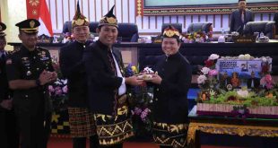 Pj Gubernur Sumsel, Eelen Setiadi saat hadir di HUT OKU Selatan, Kamis (16/1/2025). Foto: Humas Pemprov Sumsel.