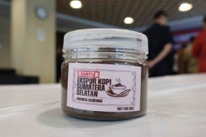 Kopi produksi Sumsel yang akan diekspor ke Australia dan Malaysia. Foto: Sumselheadline/Pitria.
