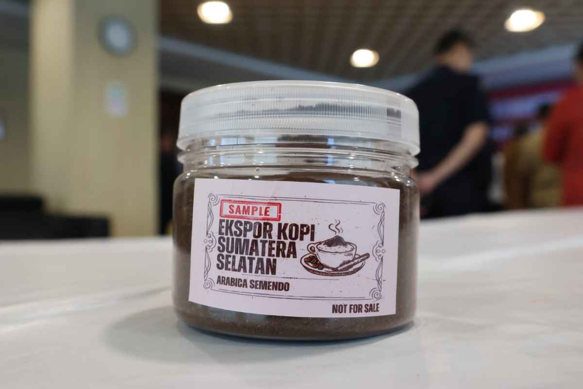 Kopi produksi Sumsel yang akan diekspor ke Australia dan Malaysia. Foto: Sumselheadline/Pitria.