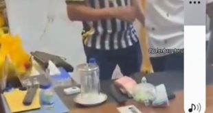 Screenshot video penangkapan pejabat Disnakertrans Sumsel yang viral di media sosial, Jumat (10/1/2025). Foto: screenshot medsos.