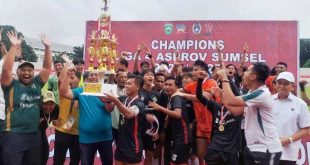Tim PS Palembang menjadi juara liga 4 Sumsel, Rabu (26/2/2025). Foto: Kominfo Palembang.