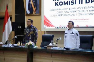 Anggota Komisi II DPR RI, Dede Yusuf dan Pj Gubernur Suimsel, Eelen Setiadi. Foto: Humas Pemprov Sumsel.