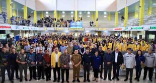 Pj Gubernur Sumsel, Eelen Setiadi dan Presiden Direktur PT. Freeport Indonesia, Tony Wenas jelang memberi kuliah umum tentang pertambangan di Unsri, Inderalaya, Senin (3/2/2025) siang. 
