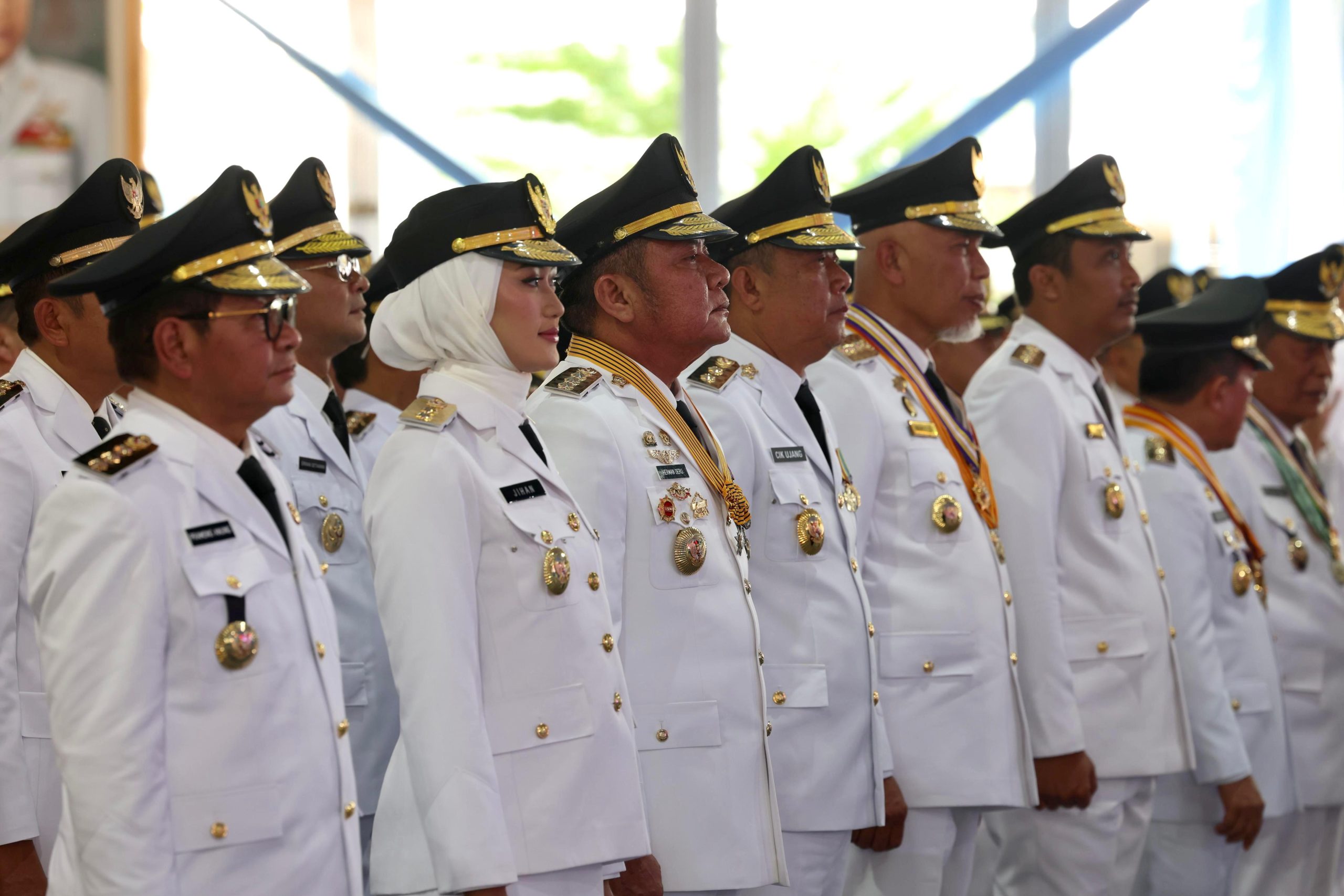 Gubernur Sumsel, Herman Deru saat bersama ribuan kepala daerah lainnya dilantik Presiden RI Prabowo Subianto, Kamis (20/2/2025) pagi. Foto: Humas {Pemprov SUmsel.
