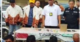 Polisi berhasil mengamankan sejumlah orang yang diduga sebagai pengguna dan pengedar narkoba di kawasan Kertapati, Palembang, Rabu (26/2/2025). Foto: Dok Polisi.