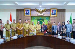 Wabup Muba, Rohman dan jajaran bersama tim BPK Perwakilan Sumsel, Selasa (25/2/2025). Foto: Kominfo Muba.