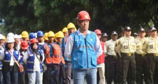 Para peserta apel bulanan K3 di halaman kantor PLN Persero UID S2JB, Selasa (11/2/2025). Foto: Humas Pemprov Sumsel.
