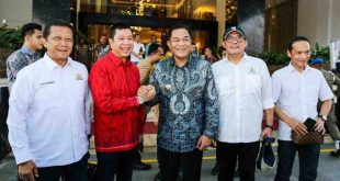 Bupati Muba, HM Toha bersama para pengursu GAPKI Sumsel, Kamis (20/3/2025). Foto: Kominfo Muba.