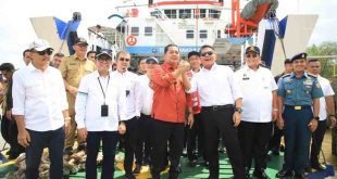 Gubernur Sumsel Herman Deru resmikan kapal ferry Leanpuri.