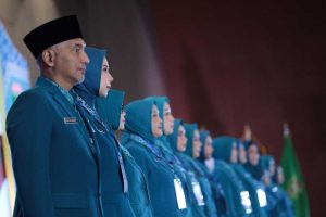 Para Ketua TP PKK se-Sumsel yang mengikuti pelantikan di Ballroom Novotel Palembang, Kamis (6/3/2025). Foto: Humas Pemprov Sumsel.