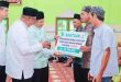 Wabup Muba, Rohman safari Ramadhan berlangsung di Masjid Jamiul Mukminun, Desa Seratus Lapan, Kecamatan Babat Supat, pada Jumat (21/3/2025). Foto: Kominfo Muba.