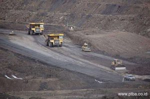 Kawasan produksi batubara PTBA di Tanjung Enim. Foto: Dok PTBA