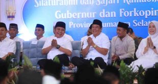 Gubernur Sumsel Herman deru dan Wagub Cik Ujang safari Ramadan ke Kabupaten OKI, Sabtu (8/3/2025). Foto: Humas Pemprov Sumsel.