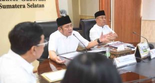 Gubernur Sumsel, Herman Deru saat menerima kunjungan Walikota Pagaralam, Rabu (26/3/2025). Foto: Humas Pemprov Sumsel.