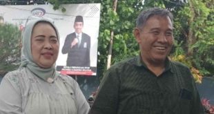 Ketua Forum Silaturahmi Cabang Olahraga (FORSICABOR) Sumsel, Lidayanto bersama Sekretaris FORSICABOR, Cik Naya. Foto: Sumselheadline/Fer.