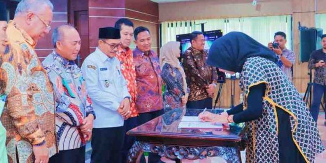 Pemerintah Kabupaten Musi Banyuasin (Muba) menggelar Forum Konsultasi Publik Rancangan Awal RPJMD Kabupaten Musi Banyuasin Tahun 2025 - 2029 di Auditorium Pemkab Muba, Kamis (20/3/2025). Foto: Kominfo Muba.