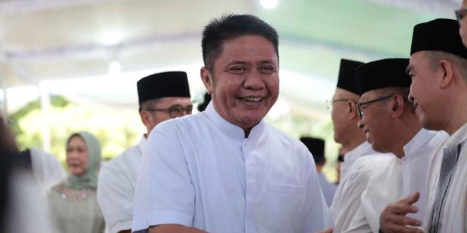 Gubernur Sumsel, Herman Deru safari Ramadan dengan jajaran Pemkot Palembang, Sabtu (15/3/2025). Foto: Humas Pemprov Sumsel.