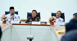 Bupati Muba HM Toha dan Wabup Rohman bersilaturrahim dengan Kejari Muba, Roy Riady, SH, Rabu (5/3/2025). Foto: Kominfo Muba.
