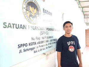 Kepala Satuan Pelayanan Pemenuhan Gizi (SPPG) Dapur Ilir Timur III Palembang, Ilham Al-Aziz. Foto: Sumselheadline/Pitria.