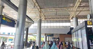 Suasana di bandara SMB II Palembang. Foto: Dok Sumselheadline.