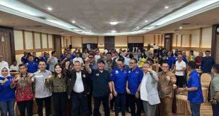 Gubernur Sumsel, Herman Deru hadir pada pelantikan pengurus PTSMI Palembang, Sabtu (19/4/2025). Foto: Humas Pemprov Sumsel.