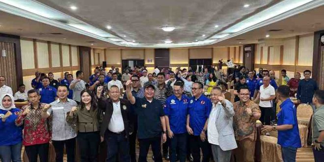Gubernur Sumsel, Herman Deru hadir pada pelantikan pengurus PTSMI Palembang, Sabtu (19/4/2025). Foto: Humas Pemprov Sumsel.