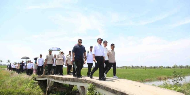 Gubernur Sumsel, Herman Deru mendampingi kunjungan kerja (kunker) Komisi IV DPR RI saat melakukan reses di Desa Srimenanti Kecamatan Tanjung Lago Kabupaten Banyuasin, Rabu (9/4/2025). Foto: Humas Pemprov Sumsel.