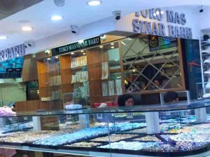 Toko Emas Sinar Baru, Palembang. Foto: Sumselheadline/Pitria.