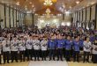 Walikota Palembang, Ratu Dewa menghadiri silaturahmi sekaligus pengukuhan pengurus dan 10 badan-badan PGRI Kota Palembang yang berlangsung di Gedung Graha KM 7, Kamis (17/4/2025). Foto: Kominfo Palembang.